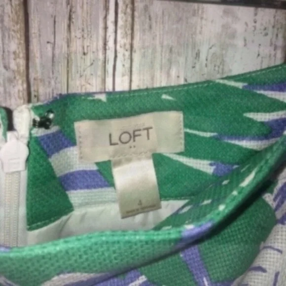 Loft Palm Print Pencil Skirt - Picture 4 of 5